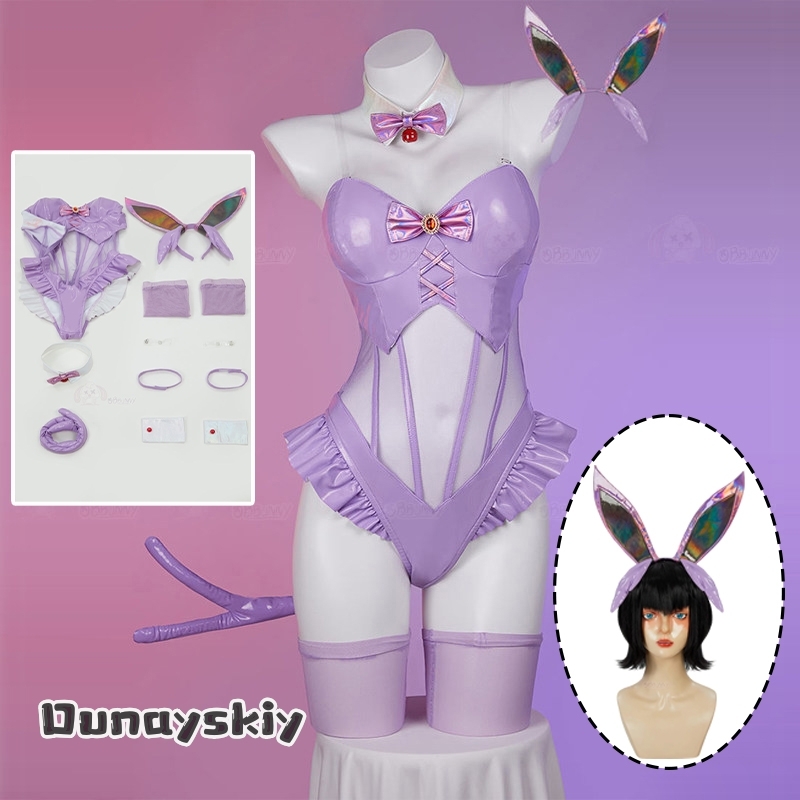 Cosplay Anime Bunny Girl - aBcBS@aBc01 Espeon Cosplay Costume Purple Leather