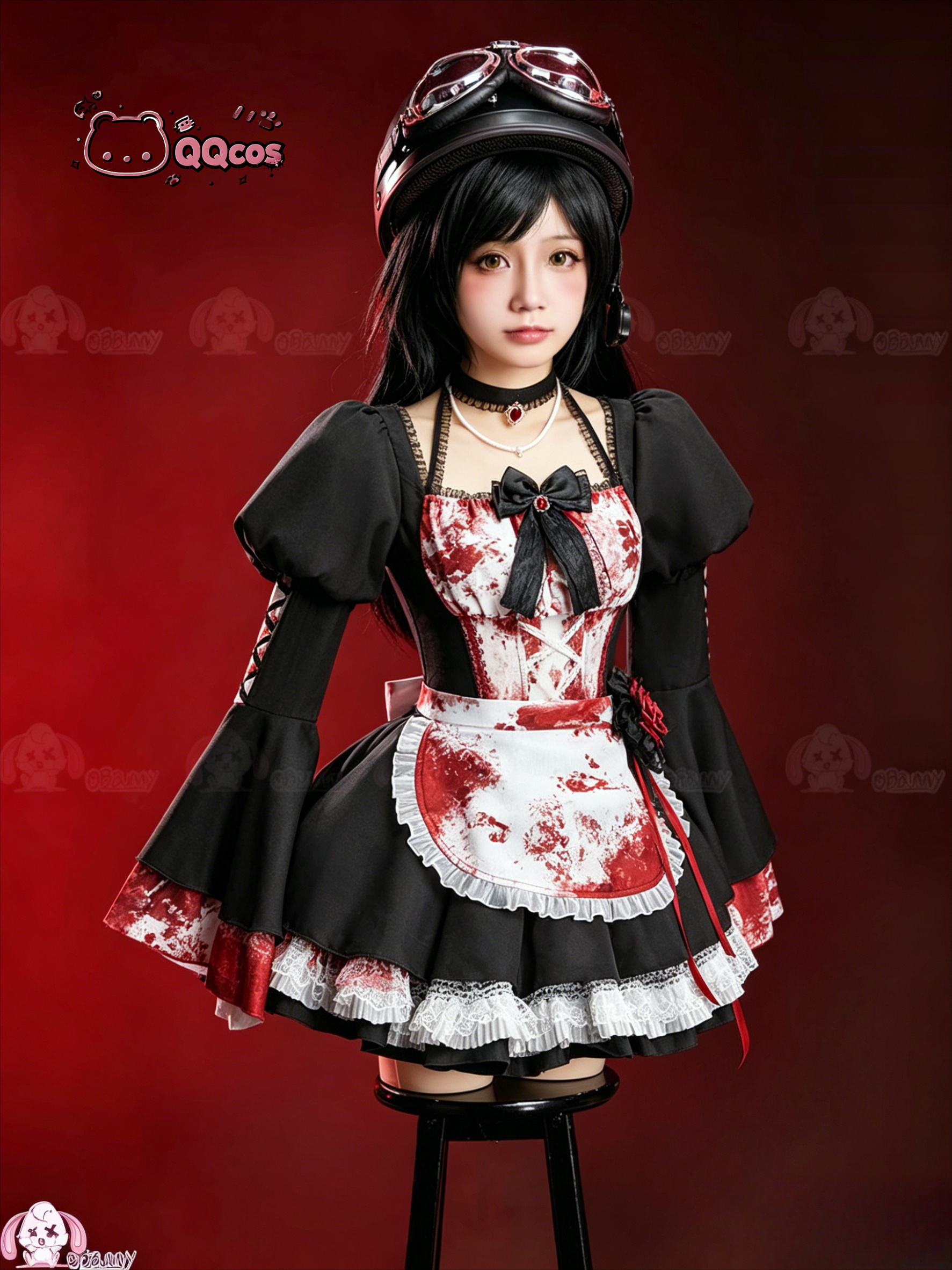 Anime Cosplay Maid - QQcos Game Cosplay Series:Gothic Rebellious Maid