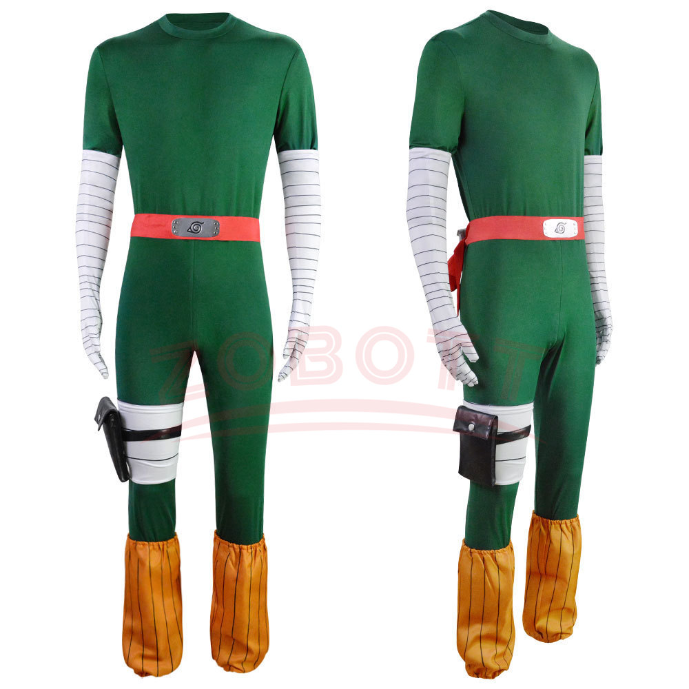 Men Cosplay Rock Lee Costumes  - Anime Cosplay Ninja reseña y precio