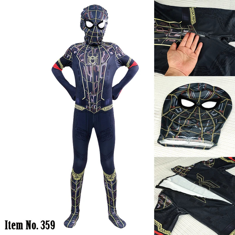 MARVEL Black Spider-man Costum - Anime Cosplay Youtube Shorts reseña y precio
