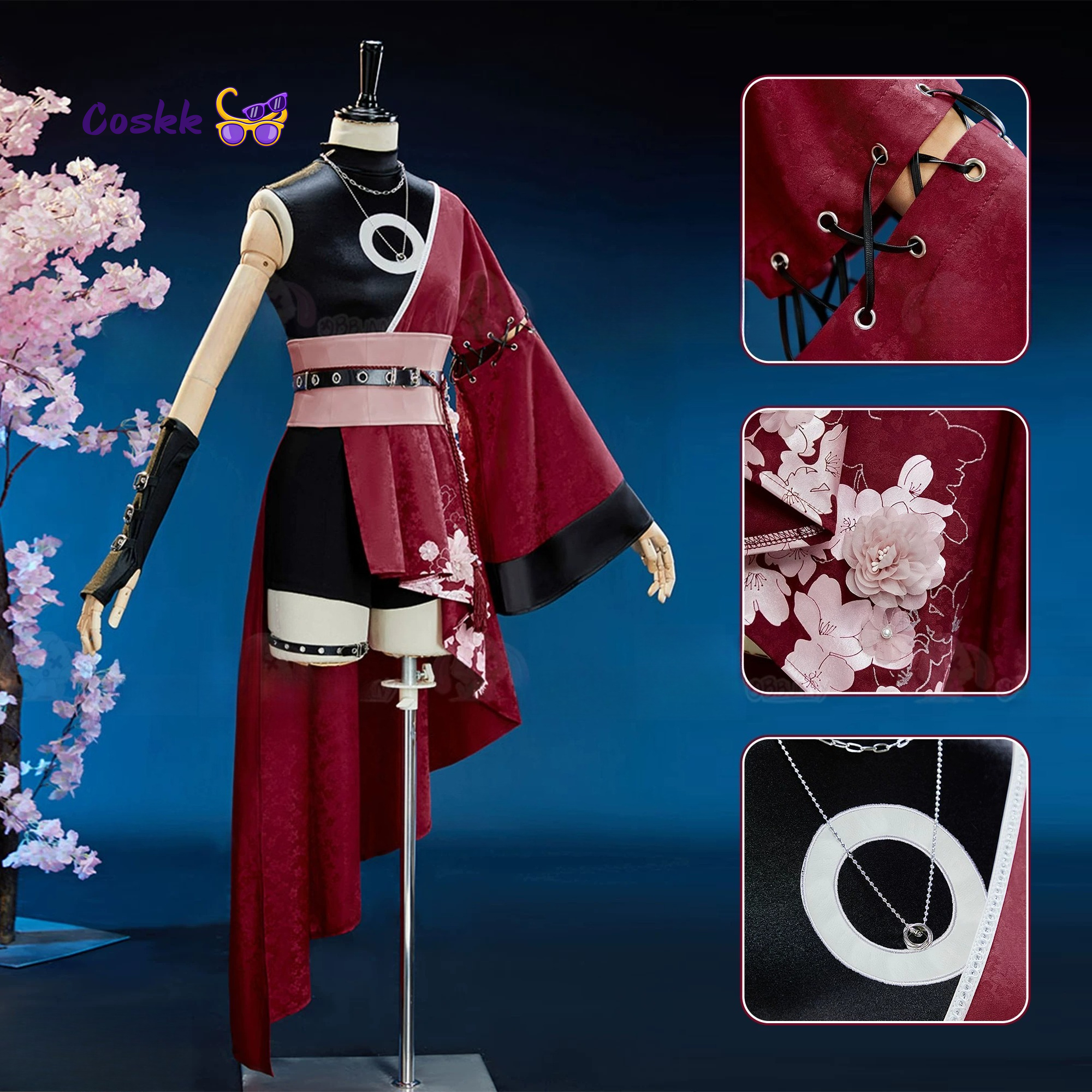 Newly Haruno Cos Sakura Cospla - Anime Cosplay Maid reseña y precio