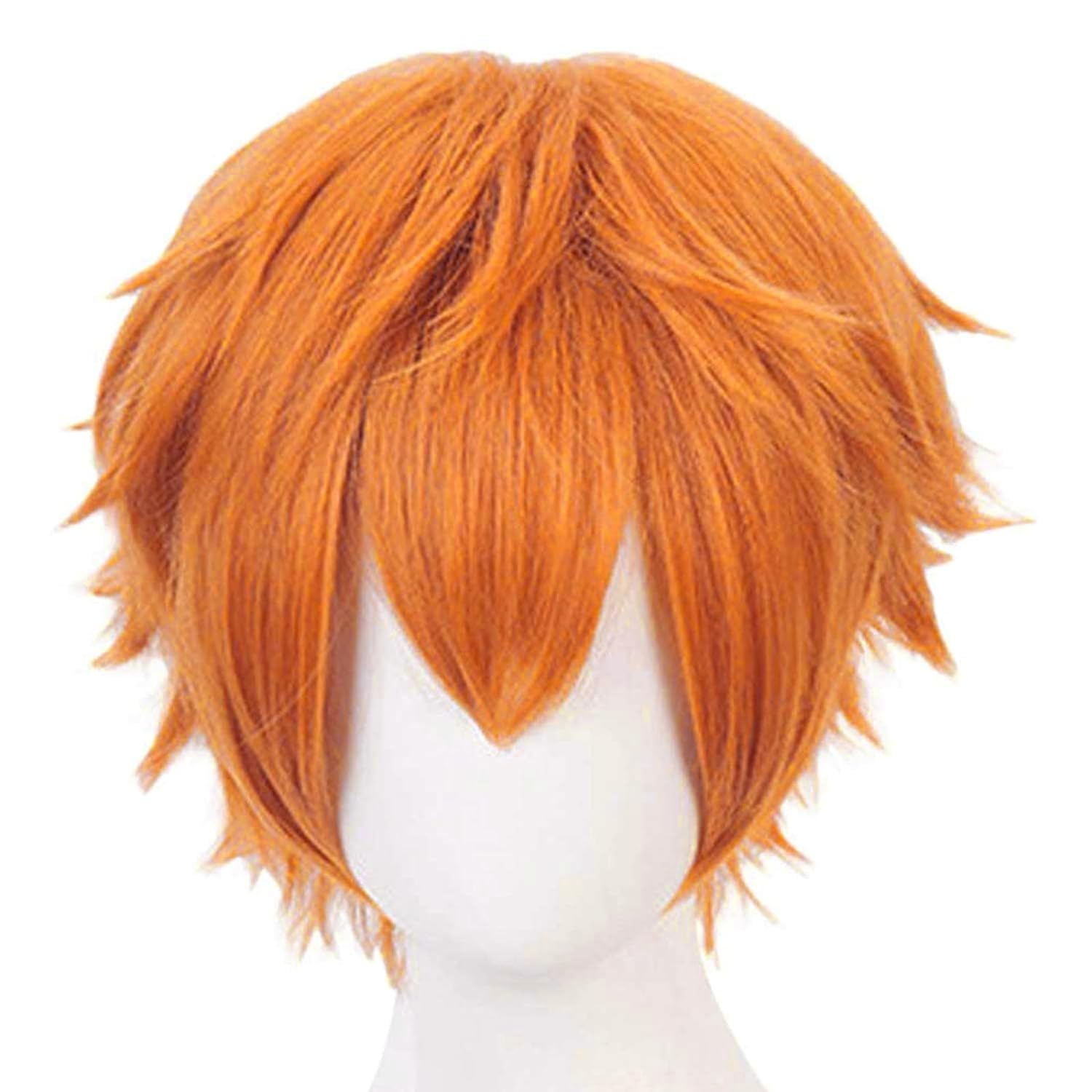 Short Orange Wig for Men Orang - Anime Cosplay Orange Hair reseña y precio