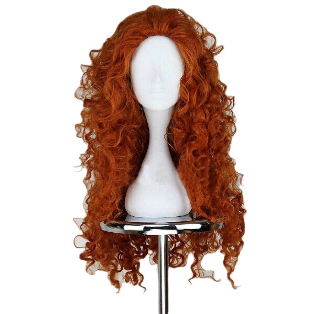 Long Orange Curly Hair Cosplay - Anime Cosplay Orange Hair reseña y precio