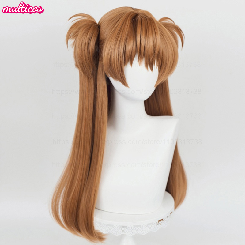 High Quality Anime EVA Asuka L - Anime Cosplay Orange Hair reseña y precio
