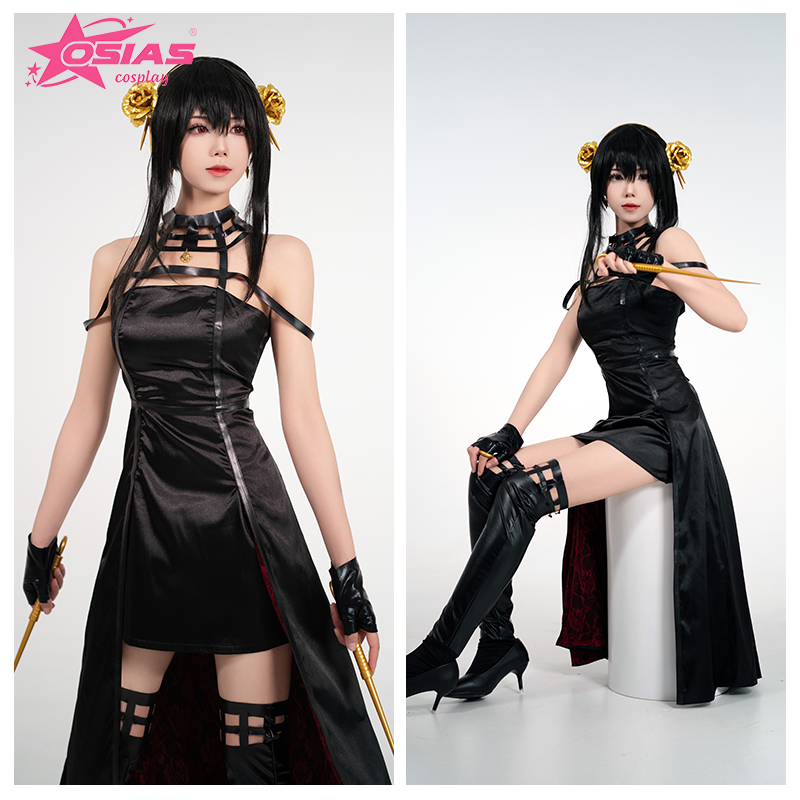 OSIAS Yor Forger Cosplay Costu - Anime Cosplay Yor Forger reseña y precio
