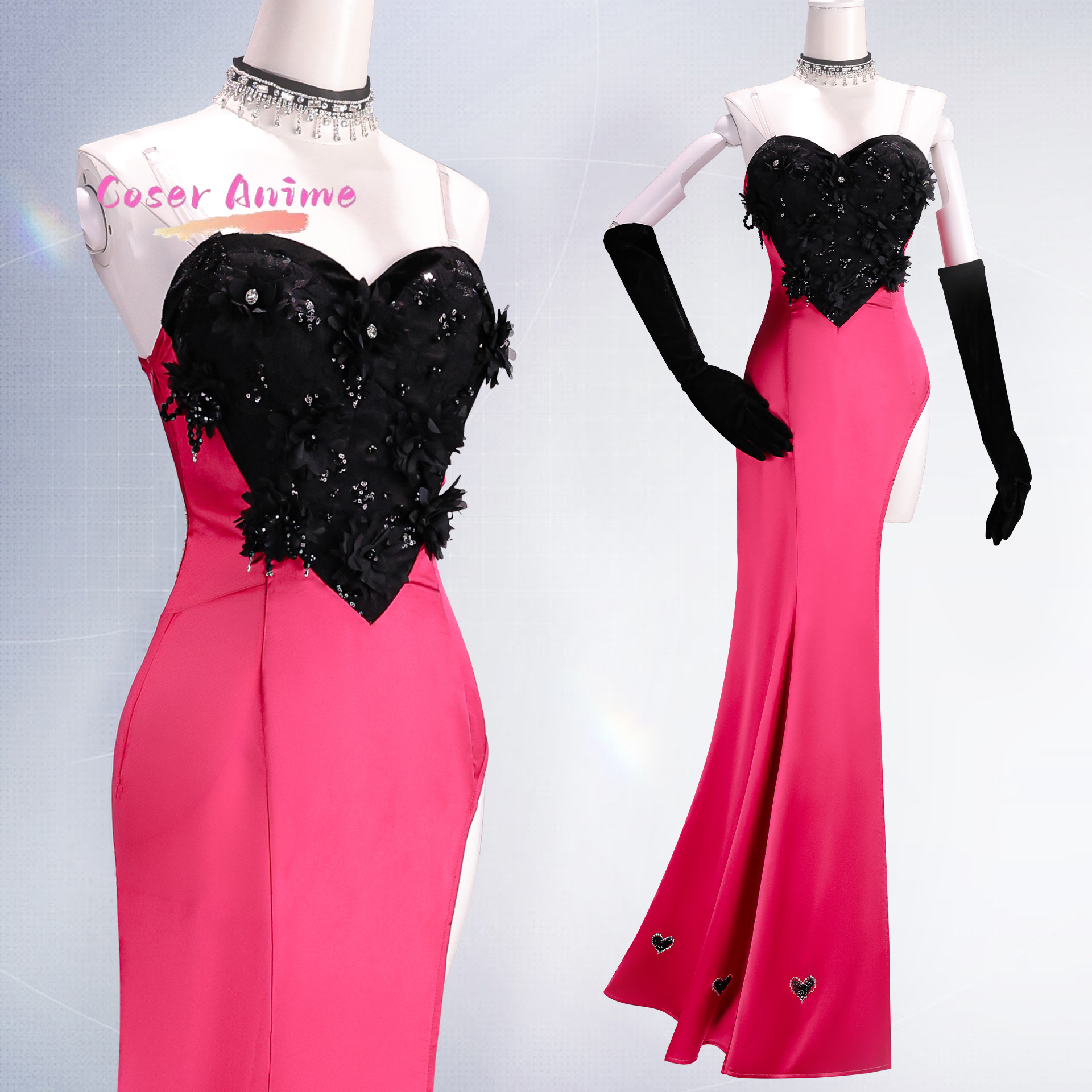Angel Dust Cosplay Costume Uni - Anime Cosplay Dress reseña y precio