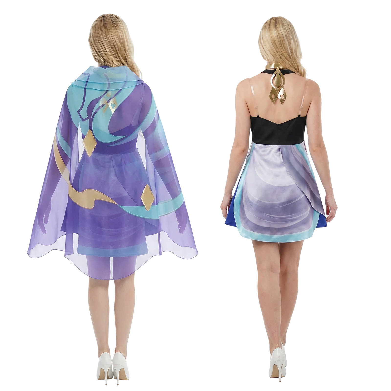Dolia Dress with Headscarf Cos - Anime Cosplay Dress reseña y precio