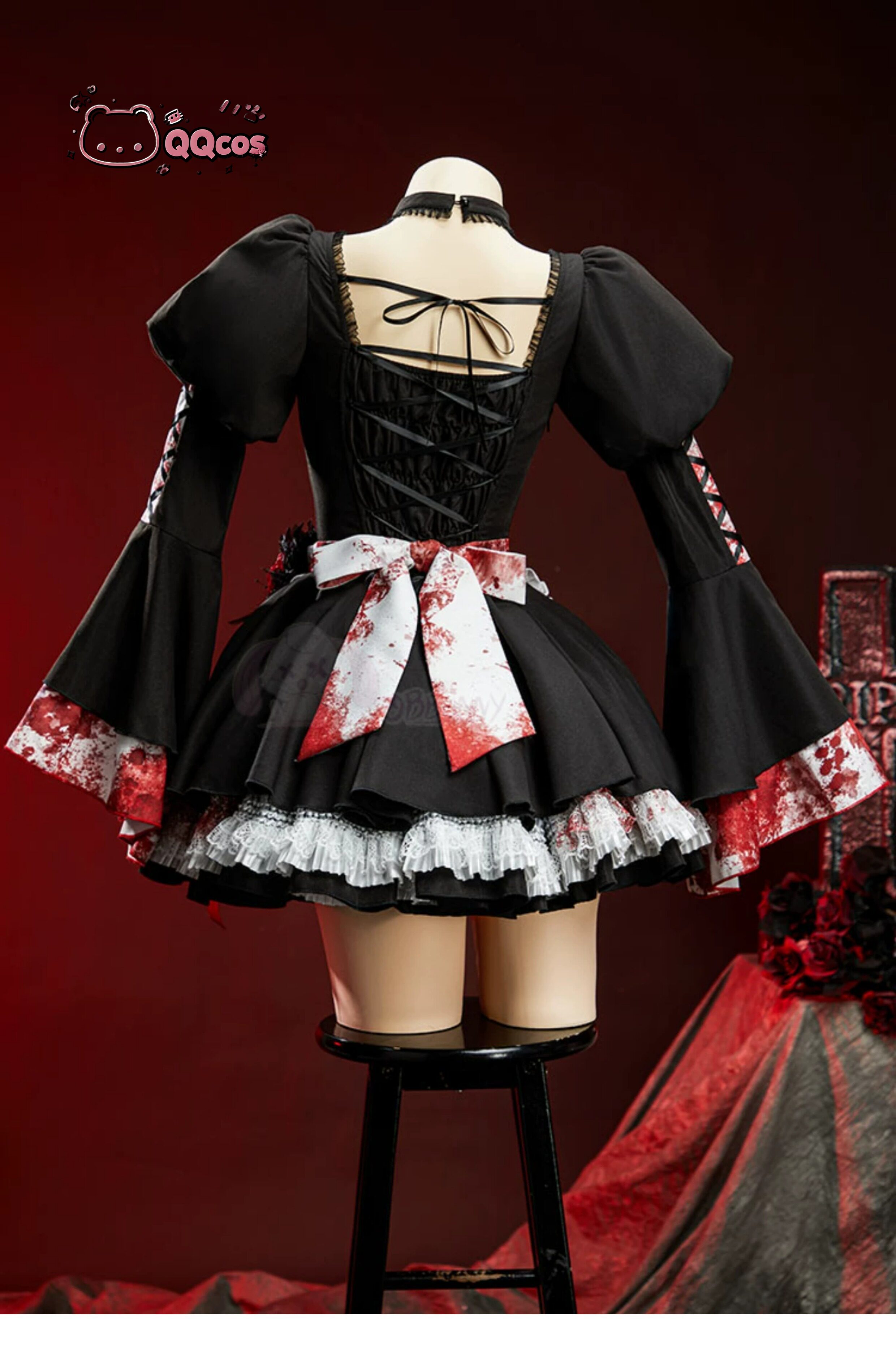 QQcos Game Cosplay Series:Goth - Anime Cosplay Maid reseña y precio