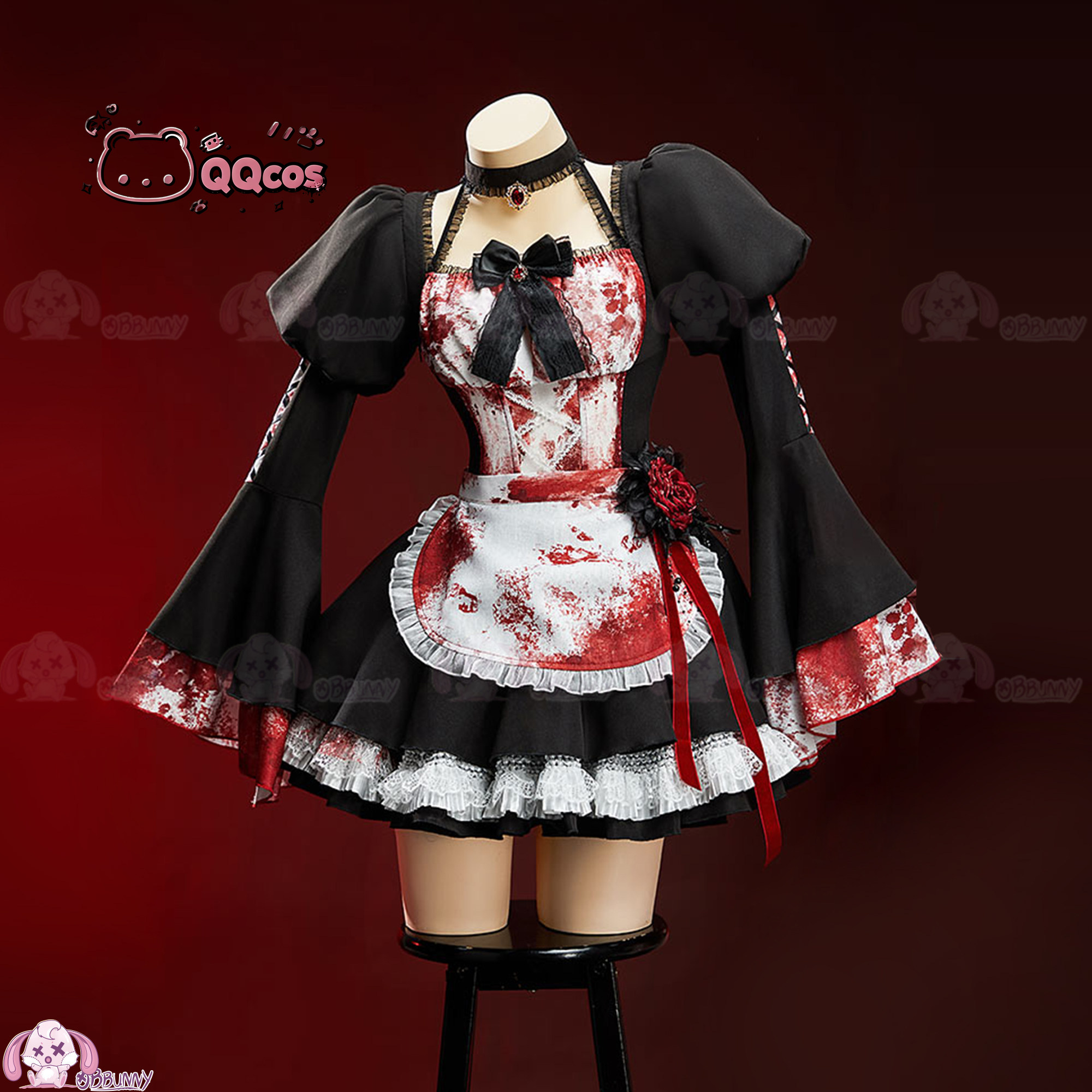QQcos Game Cosplay Series:Goth - Anime Cosplay Maid reseña y precio