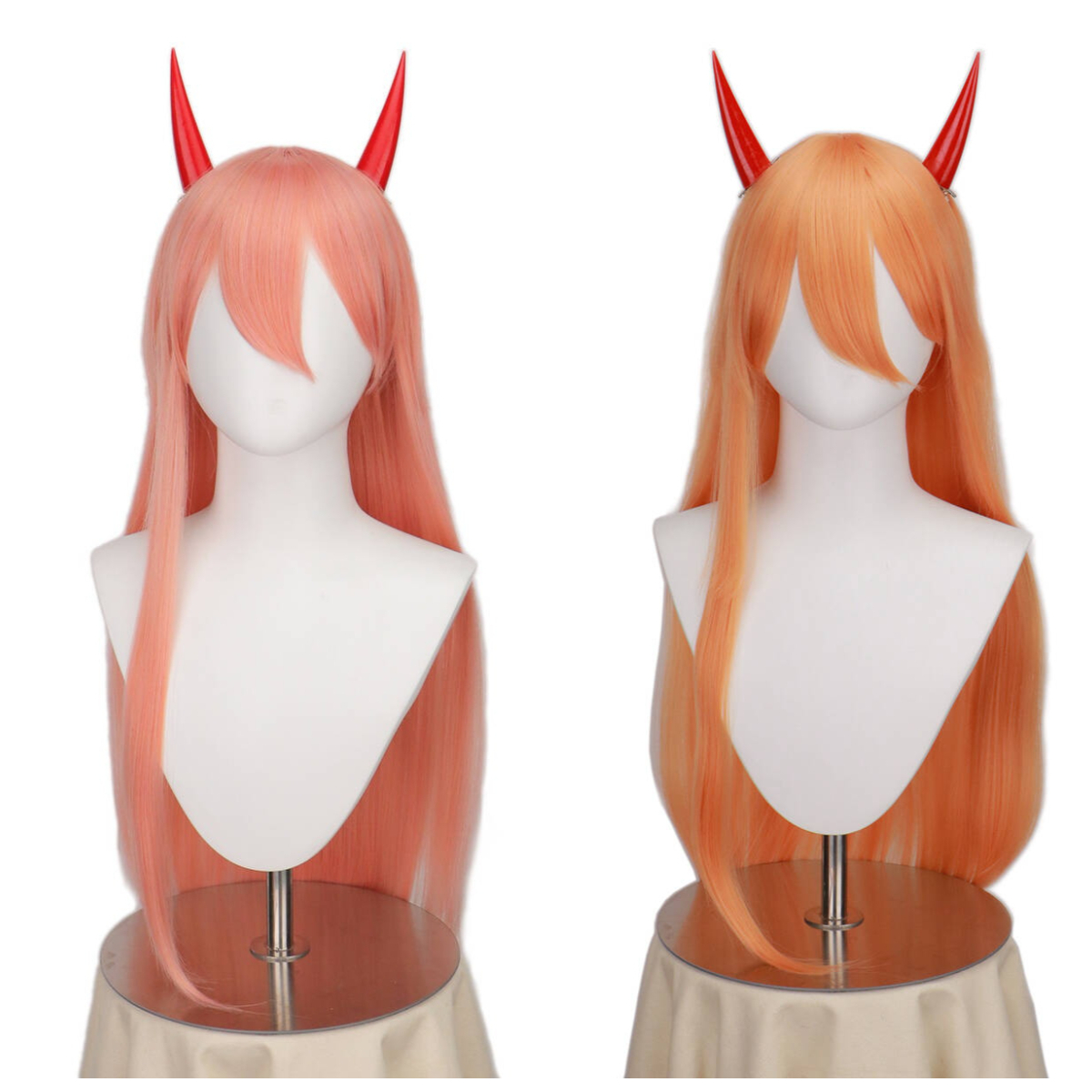 Anime Chainsaw Man Makima Powe - Anime Cosplay Orange Hair reseña y precio
