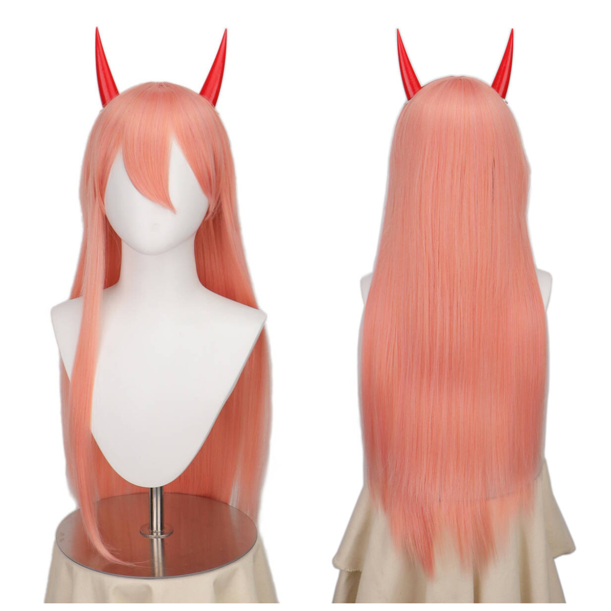 Anime Chainsaw Man Makima Powe - Anime Cosplay Orange Hair reseña y precio