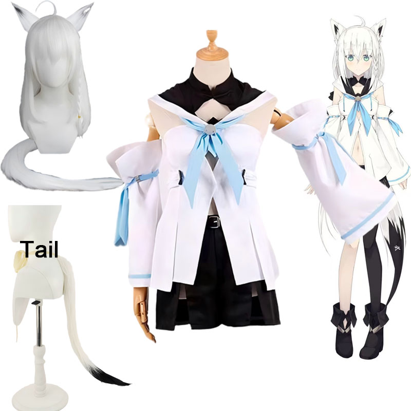 Vtuber Shirakami Fubuki Cospla - Anime Cosplay Meme reseña y precio