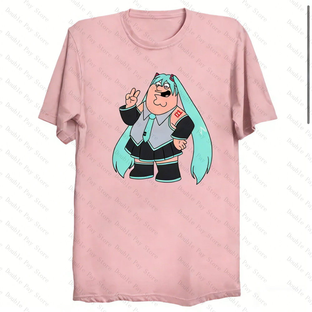Peter Griffin Miku Meme T-Shir - Anime Cosplay Meme reseña y precio