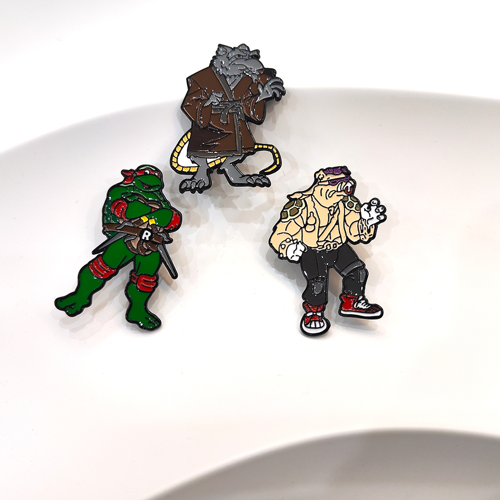 3pcs Vintage Ninja Turtles Pin - Anime Cosplay Ninja reseña y precio